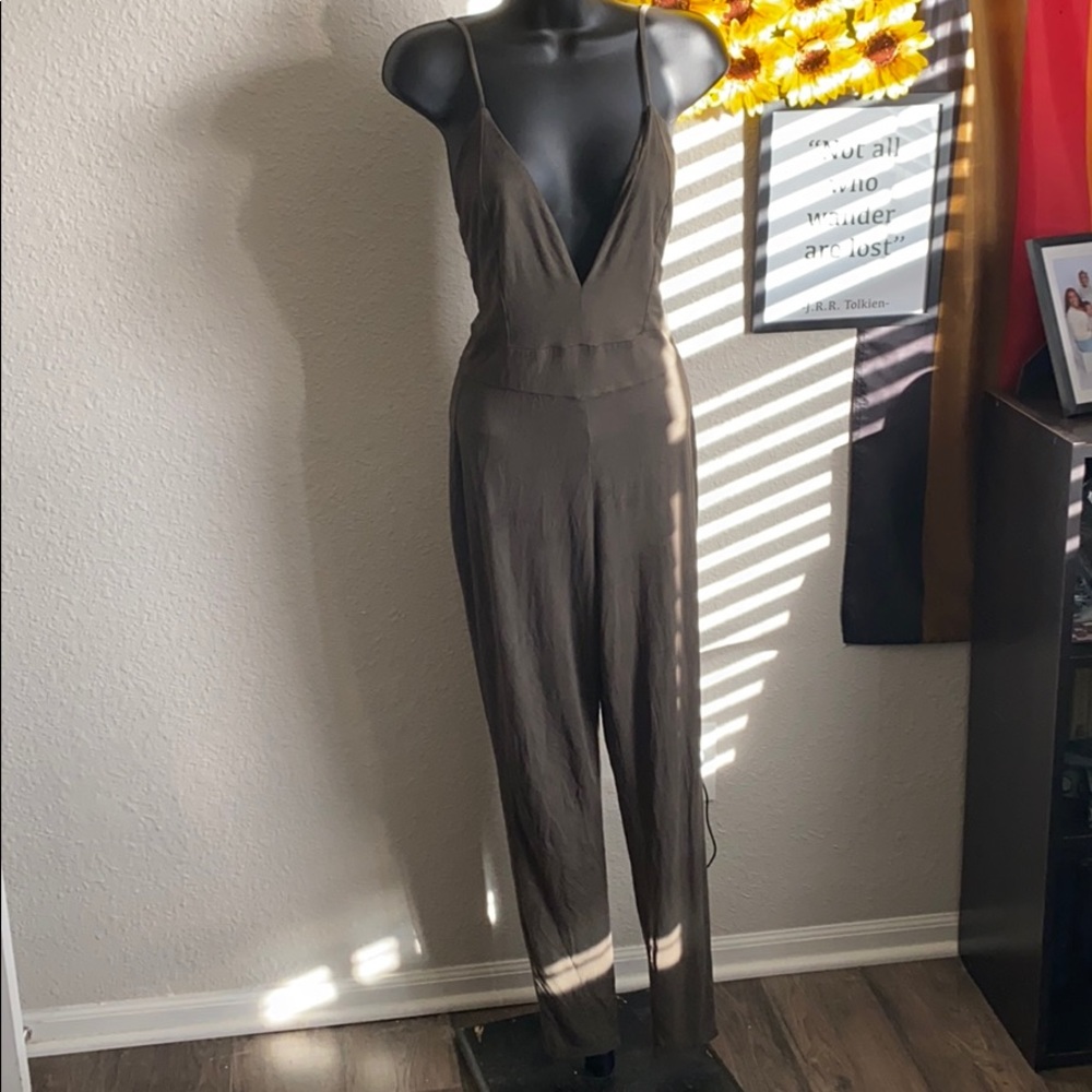 Olive green jumpsuit